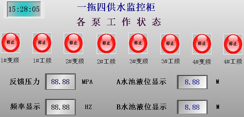 石家莊觸摸屏供水畫面